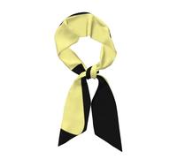 peiyeety Foulard per capelli da donna con anatra gialla e cartone animato, lunghi e setosi per collo, per borsetta, in raso per la testa