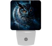peiyeety Gufo acchiappasogni Luna Plug in LED Luce notturna Sensore automatico Dal tramonto all'alba Notte decorativa per camera da letto, bagno, cucina, corridoio, scale, corridoio,