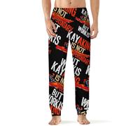 peiyeety Il kayak è volontario, ma il lavoro è un pantalone da pigiama da uomo, morbido e comodo, da indossare ogni giorno.