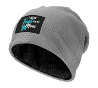 peiyeety Indosso Il Turchese per mia Mamma, Berretto Lavorato a Maglia per Cancro alle ovaie, Caldo Berretto Invernale Lavorato a Maglia, Foderato in Pile, per Uomo e Donna