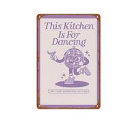 peiyeety Insegna in metallo con scritta Dramatic Exit, poster rosso e rosa per decorazione di camere, bar e caffè, 20x30 cm.