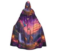 peiyeety Lanterna Giraffe Magica per Mantello con Cappuccio Costume per Uomini e Donne Halloween Cosplay Party