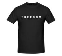 peiyeety Maglietta RIP Charlie Kirk Freedom da Uomo a Maniche Corte, Taglia L