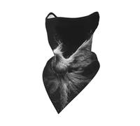 peiyeety Maschera facciale riutilizzabile in bianco e nero con fenice che risorge dalle ceneri, bandana, scaldacollo traspirante per esterni, passamontagna