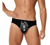 peiyeety Mitologia Greca Medusa Slip da Bagno da Uomo Bikini Sexy Costume da Bagno Pantaloncini da Bagno Intimo