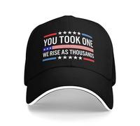 peiyeety Ne Hai preso Uno, Noi Ci alziamo Come migliaia di Charlie Kirk Cappellino da Baseball Unisex Cappellino Sandwich Cappello da papà