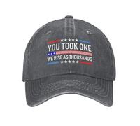 peiyeety Ne Hai preso Uno, Noi risorgiamo Come migliaia di Charlie Kirk Cappelli da Baseball da Donna lavati e consumati