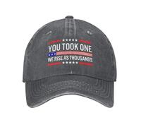 peiyeety Ne Hai preso Uno, Noi risorgiamo Come migliaia di Charlie Kirk Cappelli da Baseball da Donna lavati e consumati