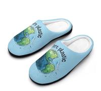 peiyeety Niente più pantofole di plastica per le donne, calde pantofole in pile per la casa, invernali, da interno e da esterno40-41