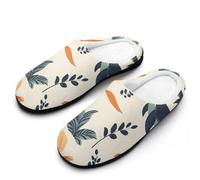 peiyeety Palme, balene, alberi, delfini, pantofole comode da uomo, scarpe in gomma antiscivolo calde, per interni ed esterni, camera da letto, casa