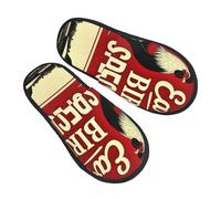 peiyeety Pantofole con stampa Canto del gallo nella fattoria per donna, con suola morbida, per interni ed esterni