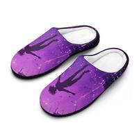 peiyeety Pantofole da casa Falling In The Real World per donna, calde pantofole in pile per la casa, invernali, da interno e da esterno42-43