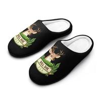 peiyeety Pantofole Dill Doe da donna in caldo pile, per la casa, invernali, da interno e da esterno42-43