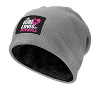 peiyeety Questa Ragazza AMA i Suoi Pitbull, Berretto Invernale Caldo Lavorato a Maglia, Foderato in Pile, per Uomo e Donna