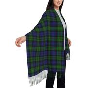 peiyeety Sciarpa scozzese Macewen Ewen Tartan da donna, in morbida pashmina scozzese effetto cashmere, comoda e leggera, da indossare tutti i giorni e per le feste.