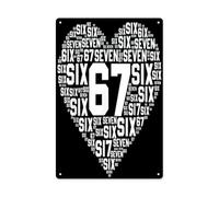 peiyeety Scusa 67 Papà è il mio San Valentino Sei Sette 6 7 Papà Targa da parete Cucina Soggiorno Camera da letto Decorazione per la casa per Man Cave Garage Bar Decorazione 8x12 pollici