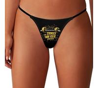 peiyeety Sii più Forte delle tue Scuse Perizoma per Donna Mutandine T-Back Vita Bassa Intimo Hipster