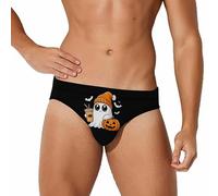 peiyeety Slip da Bagno da Uomo con Simpatici Fantasmi, Zucca e Tazza, Bikini Sexy, Costume da Bagno, Mutande.