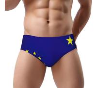 peiyeety Slip da Uomo a Triangolo con Bandiera dello Stato dell'Alaska, Intimo Contenitivo, Tasca a U Elasticizzata per l'uso Quotidiano