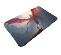 peiyeety Tappetini da bagno con stampa Magic Dragon-A, 30x20 pollici, assorbenti, antiscivolo, lavabili in lavatrice, per a e bagno