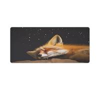 peiyeety Tappetino per mouse da gioco con che dorme sotto il cielo stellato, 36L×16W pollici, tastiera per laptop estesa, base in gomma antiscivolo con bordi cuciti, per computer da ufficio domestico