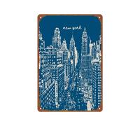 peiyeety Targa in metallo con le regole della casa alla moda, poster decorativo da parete per camera da letto, bar o caffetteria, 20x30 cm.