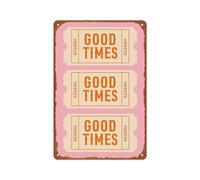 peiyeety Targa in metallo Keep it Simple - Poster decorativo da parete per camera da letto, casa e bar - 20x30 cm (8x12 pollici)