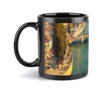 peiyeety Tazza da caffè, tazza in ceramica da 11 once con design stampato Bridge Shadows Through Time, tazza liscia e resistente per caffè mattutino, tè, regalo per Natale, compleanno, ufficio, casa