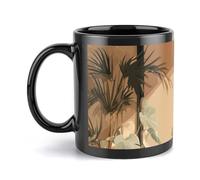 peiyeety Tazza da caffè, tazza in ceramica da 11 once con stampa di dialogo cromatico, tazza liscia e resistente per caffè mattutino, tè, regalo per Natale, compleanno, ufficio, casa