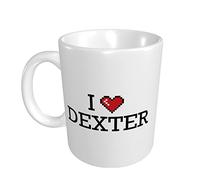 peiyeety Tazze con la scritta I Love Dexter Mug Mug Cup Regali divertenti e fantastici per il compleanno della mamma