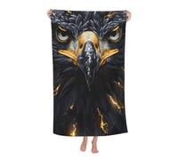 peiyeety Telo da spiaggia Eagle Thunder in microfibra, teli da spiaggia, coperta tropicale oversize, grande, extra large, XL, asciugatura rapida, antisabbia, per donne, ragazze e bambini