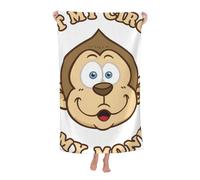 peiyeety Telo da spiaggia My Circus My Monkeys, teli da spiaggia in microfibra, coperta tropicale oversize, grande, extra large, XL, asciugatura rapida, antisabbia, per donne, ragazze e bambini