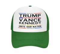 peiyeety Trump Vance Kennedy Unite Our-Nation 2024 Cappello in Rete PRO Trump per Il Presidente 47 Cappello da Camionista Cappellino da Baseball