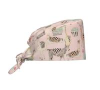 peiyeety Un cappello da cuoco classico moderno in alpaca da passeggio, comodo e traspirante, regolabile, unisex, con laccetto posteriore.