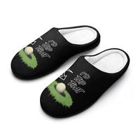 peiyeety Vorrei toccare quelle pantofole da golf per le donne, calde pantofole in pile per la casa, invernali, da interno e da esterno39-40