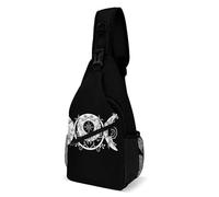 peiyeety Zaino a tracolla da uomo e da donna con tracolla a tema strega pagana e wicca dea della luna tripla.