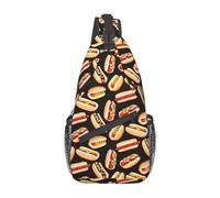 peiyeety Zaino a tracolla Fun Food Hot Dogs per uomo e donna, borsa a tracolla da viaggio, escursionismo, zaino da giorno