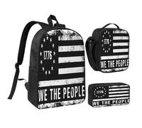 peiyeety Zaino da 17 pollici Stayin' Fly On The Fourth Of July per uomo e donna, 3 pezzi