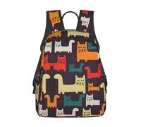 peiyeety Zaino da viaggio Bench Cat per uomo e donna, zaino per laptop da 14 pollici, borsa da lavoro impermeabile