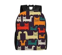 peiyeety Zaino da viaggio Bench Cat per uomo e donna, zaino per laptop da 15,6 pollici, borsa da lavoro impermeabile