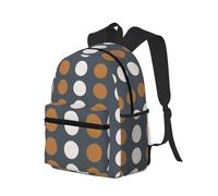 peiyeety Zaino da viaggio per laptop da uomo e da donna, leggero e resistente all'acqua, con stampa Boho Polka Do L e spallacci regolabili.