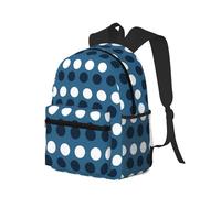 peiyeety Zaino da viaggio per laptop da uomo e da donna, leggero e resistente all'acqua, con stampa Boho Polka Do J e spallacci regolabili.