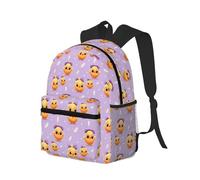 peiyeety Zaino da viaggio per laptop da uomo e da donna, leggero e resistente all'acqua, con stampa di un simpatico pulcino e spallacci regolabili.