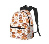 peiyeety Zaino da viaggio per laptop da uomo e da donna, resistente all'acqua, leggero, da spiaggia, con stampa di hot dog e spallacci regolabili.