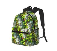 peiyeety Zaino da viaggio per laptop da uomo e da donna - Zaini da spiaggia leggeri e resistenti all'acqua, borsa da viaggio con stampa a vite turchese e tracolle regolabili