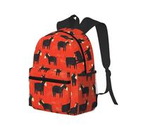 peiyeety Zaino da viaggio per laptop da uomo e da donna - Zaini da spiaggia leggeri e resistenti all'acqua, borsa da viaggio con stampa di un simpatico asino nero e spallacci regolabili