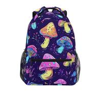 peiyeety Zaino per laptop a forma di fungo magico e carino (03) per donne e uomini, zaino da viaggio personalizzato per l'università, zaino casual da giorno