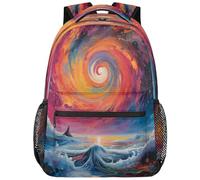 peiyeety Zaino per laptop astratto con graffiti sulla spiaggia, zaino da lavoro, multifunzionale, per viaggi di lavoro