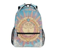 peiyeety Zaino per laptop Boho Moon Sun Clouds (03) per donna e uomo, zaino da viaggio personalizzato per l'università, zaino casual da giorno