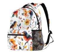 peiyeety Zaino per laptop con grazioso e ramo fiorito, per donna e uomo, grande capacità, da viaggio, leggero, da portare con sé, casual, per lavoro, escursionismo e campeggio.